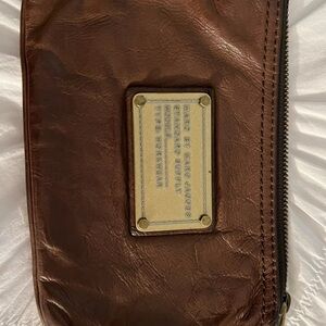 Marc By Marc Jacobs Brown Leather Clutch